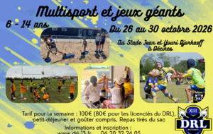 Stage multisport et Jeux géants