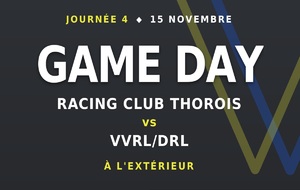 🏉 L'Entente VVRL/DRL se déplace chez le Racing Club Thorois