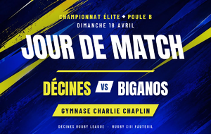 🏉 Le DRL reçoit Biganos au Gymnase Charlie Chaplin