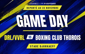 🏉 L'Entente DRL/VVRL reçoit le Boxing Club Thorois (J1) au Stade Djorkaeff (initialement programmé le 11/10)