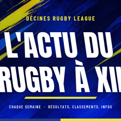 L'ACTU Rugby à XIII - Semaine du 26 Octobre au 2 Novembre 2026