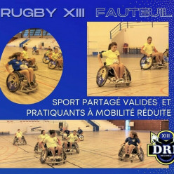 🏉🐬Vendredi 11 septembre de 18h00 à 20h00 au Gymnase Charlie Chaplin, REPRISE du Rugby-XIII-Fauteuil